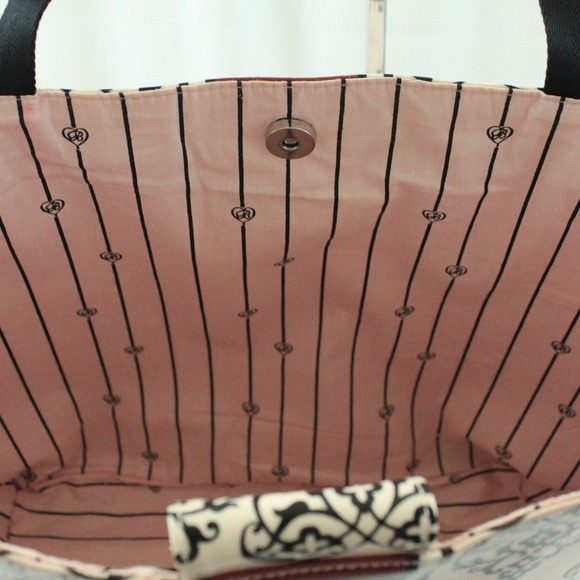 Brighton Black and Red Tote Bag - Picture 8 of 9